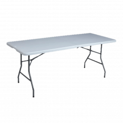 6 Foot Folding Table - White