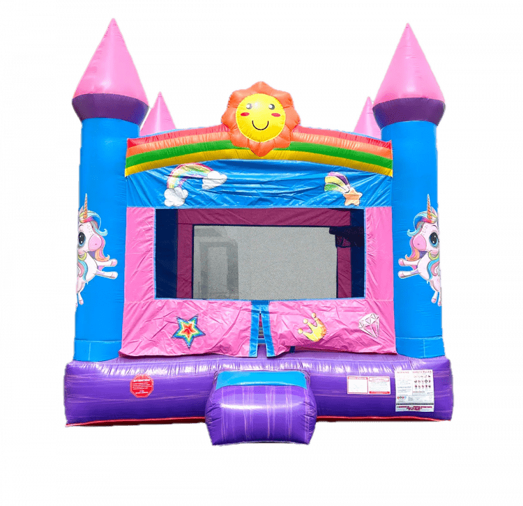 13'x13' Pink Unicorn Castle Bounce House