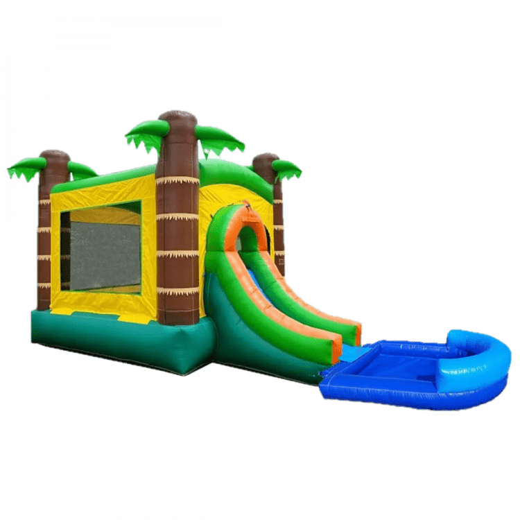 Tropical Slide Bounce House - Wet/Dry