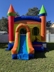 IMG 1069 1709595096 Multi-Color Slide Bounce House - Dry