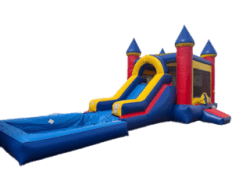 IMG 7114 1754405333 Blue & Red Combo Slide Bounce House with Large Pool - Wet/D